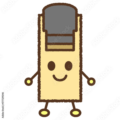 キャラクター風の単品アイコンイラスト　鉋