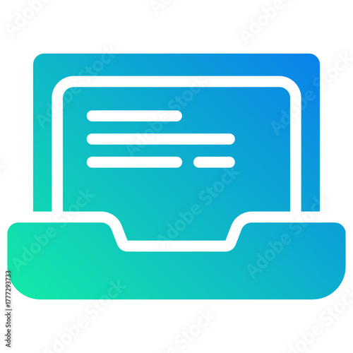 laptop gradient fill icon