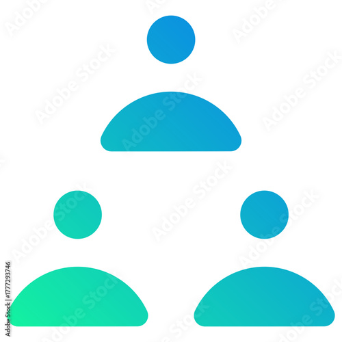 team gradient fill icon