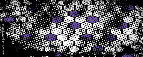 Vector car sticker design. Line graph racing background kit design and abstract hexagon pattern to wrap vehicle, eps 10.