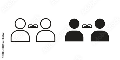 Affiliate link icon for web and app. vector illustration eps