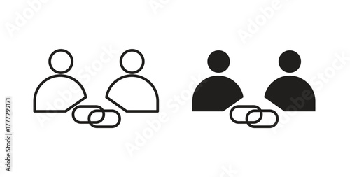 Affiliate link icon for web and app. vector illustration eps