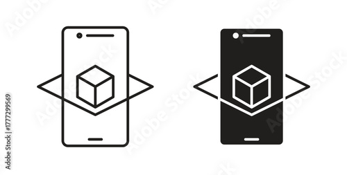 Ar apps icon for web and app. vector illustration eps