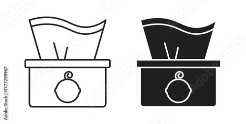 baby wipe icon for web and app. vector illustration eps