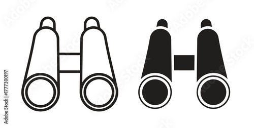 Binoculars icon for web and app. vector illustration eps