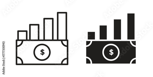 capital gain icon for web and app. vector illustration eps