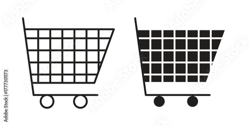 Cart icon for web and app. vector illustration eps