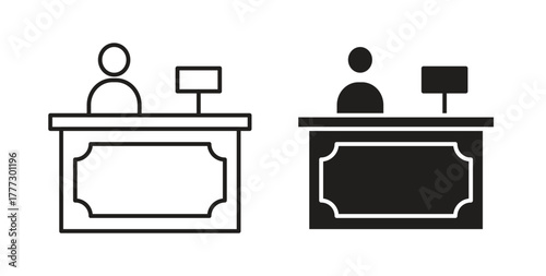 Cashier icon for web and app. vector illustration eps