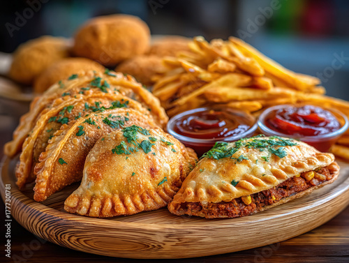 colorful Indian street food