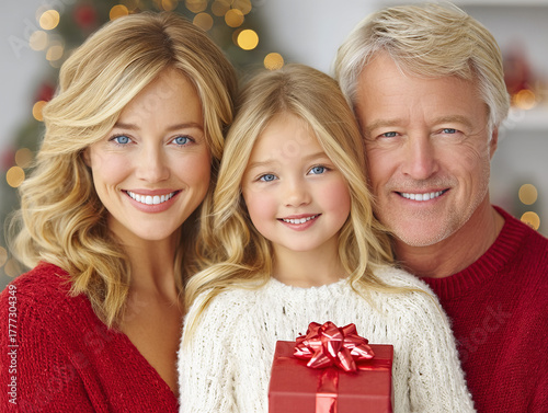 happy family with a Christm...
