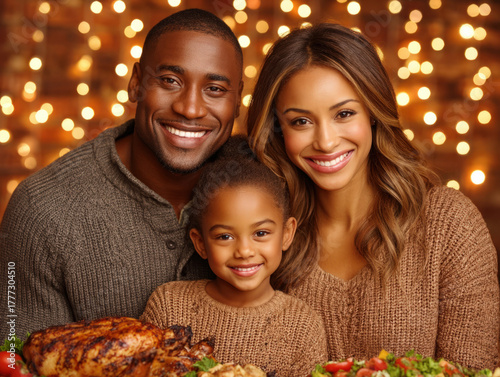 happy latin family celebration