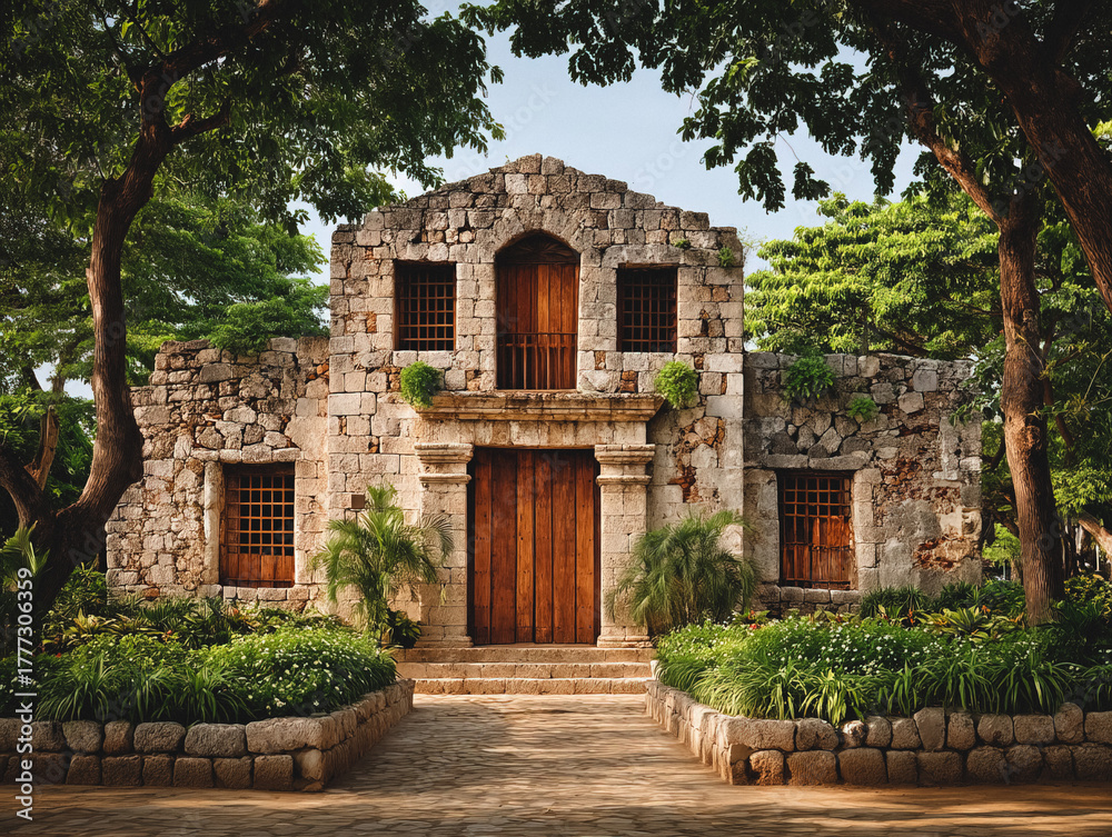 Obraz premium Santo Tomas place in the Philippines