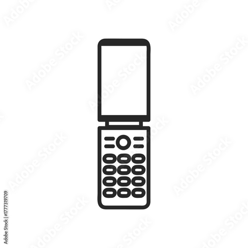 シンプルな携帯電話のアイコン ガラケー