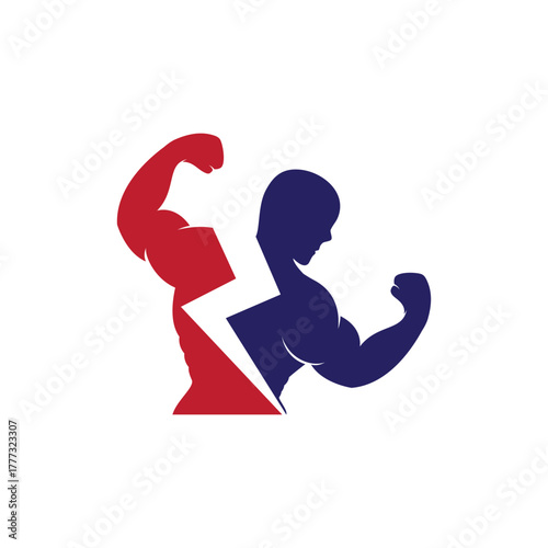 Fitness gym logo icon