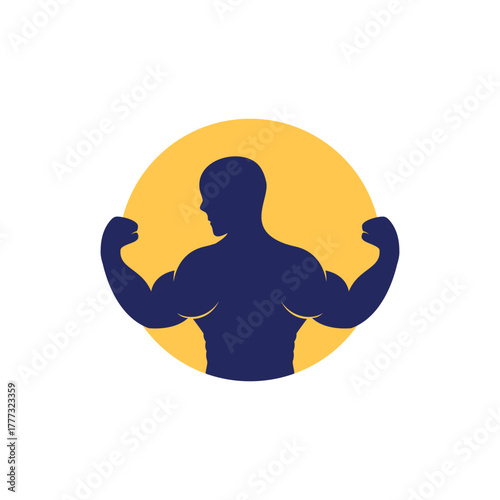 Fitness gym logo icon