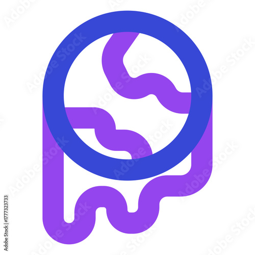 nature and ecology twotone icon set