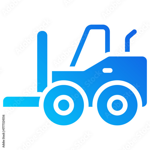 forklift gradient fill icon