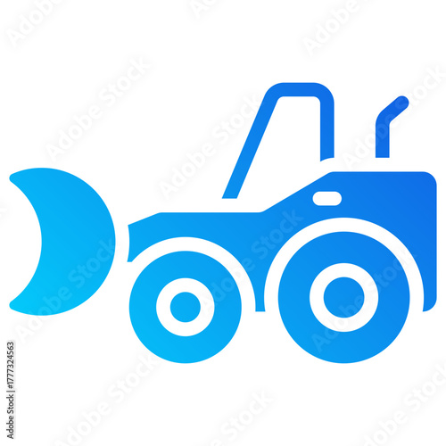 exavator gradient fill icon