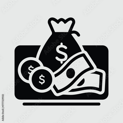 Financial Growth Acquisition Symbol Set