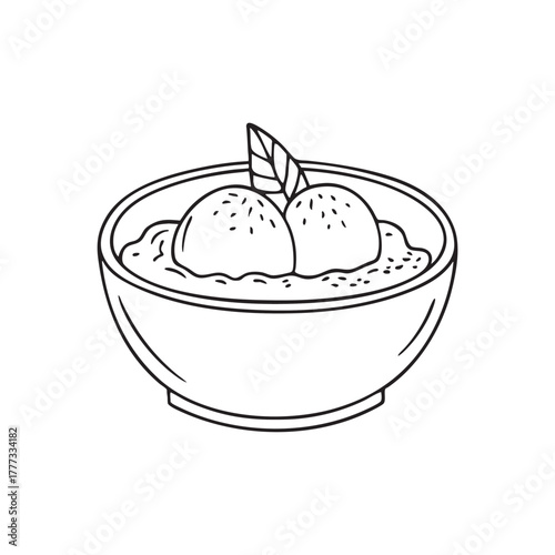 Clay bowl holding tomato stew served with poached eggs