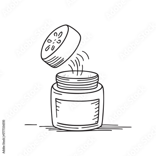 Open spice container holding a strongly aromatic blend