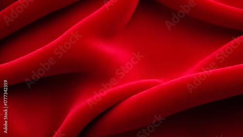 Red velvet fabric texture background, Christmas luxury holiday vibe