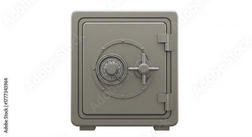 Secure metal safe for protecting valuables, money, and important documents in a secure and confidential manner