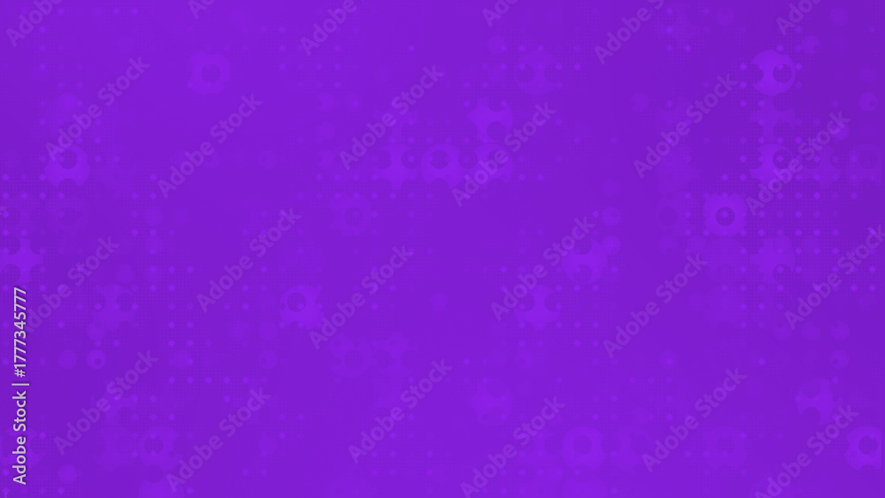 Obraz premium Purple color hi-tech futuristic circular particles abstract pattern technology loop able background