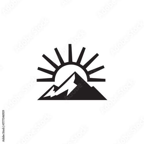 Abstract geometric pattern with vibrant color accents and clean lines