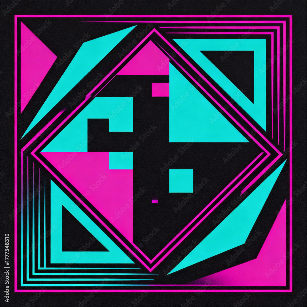 Obraz premium Abstract Polygonal Structure