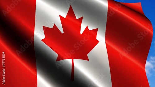 Canada flag canadian maple leaf red white national symbol patriotism country north america pride culture identity nation