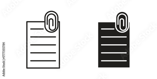 Assignment icon with glyph and line. black vector icons for Web UI