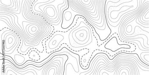 Abstract diagram discovery topographic map banner texture background. Modern design with White background with topographic wavy pattern design.paper texture Imitation of a geographical map shades
