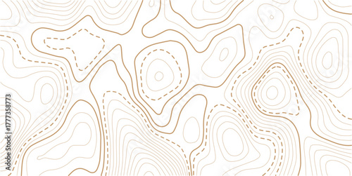 Abstract topo contour map on white background, Topographic map Topographic contour lines map seamless pattern.Geographic mountain relief. Abstract lines background. Contour maps.
