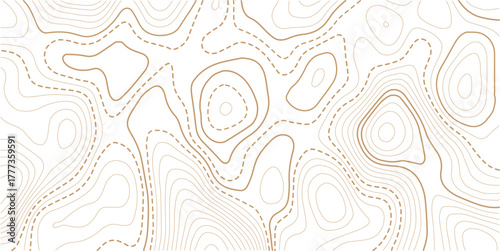Abstract topo contour map on white background, Topographic map Topographic contour lines map seamless pattern.Geographic mountain relief. Abstract lines background. Contour maps.