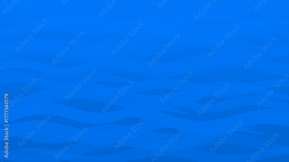 Fototapeta premium Royal blue color abstract design wavy pattern liquid shapes geometrical loop able background