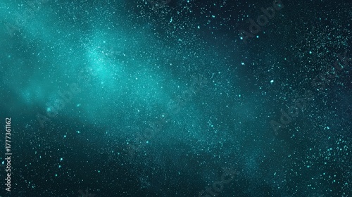 Teal Galaxy Backdrop: Abstract Cosmic Starfield Texture
