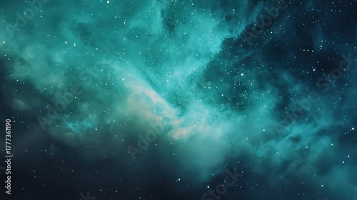 Dramatic Nebula Cloudscape: Celestial Space Backdrop