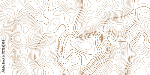  The topo contour or wallpaper. Mountain trail terrain or path. Vector illustration.Modern design with White background with topographic wavy pattern design.