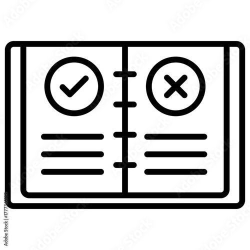 Guidelines Outline Icon