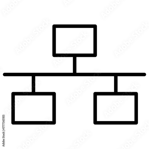 Local Area Network Outline Icon