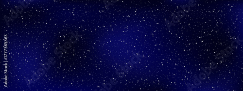 Deep navy blue night sky vector illustration