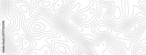 Topographic map background seamless contour lines pattern vector illustration for geography and cartography themes