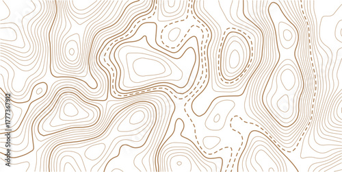 Topographic gold luxury map background. Geographic abstract pattern.Modern design with White background with topographic wavy pattern design.paper texture Imitation of a geographical map shades
