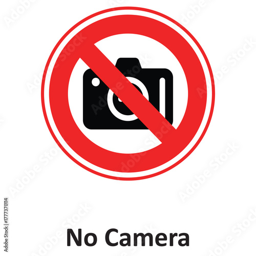 No Camera Vector icon which can easily modify or edit