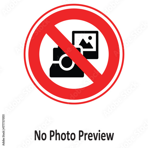 No Photo Preview Vector icon which can easily modify or edit
