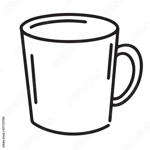 white cup isolated on white