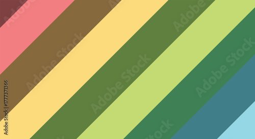 Seamless retro vector illustration of a colorful vintage striped pattern background texture