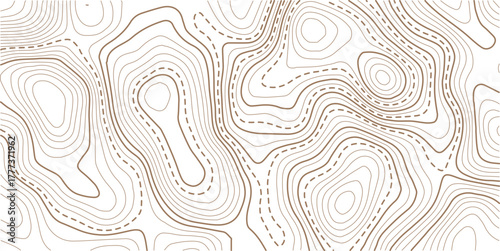 Topographic gold luxury map background. Geographic abstract pattern. The topo contour or wallpaper.topographic line contour map background, geographic grid map, stock vector illustration