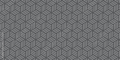 3d modeling cubes Illustration decoration seamless white line material pattern square design. Seamless line wave pattern geometric fabric vintage textile illustration.